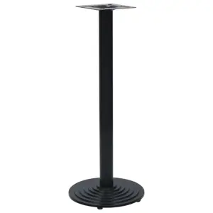 Bistro stalo kojelė Juoda Ø43x107 cm Ketaus