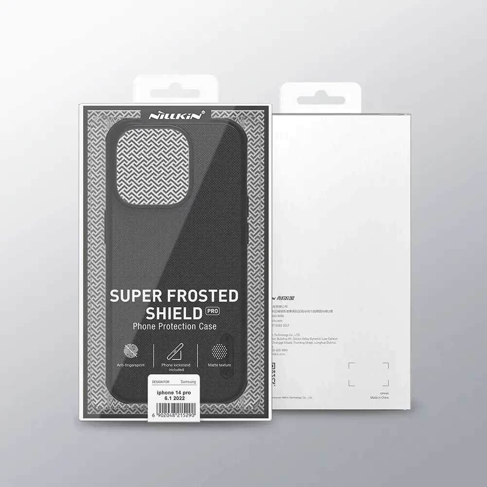 Nillkin Super Frosted PRO Back Cover for Apple iPhone 14 Pro Black (Without Logo Cutout)