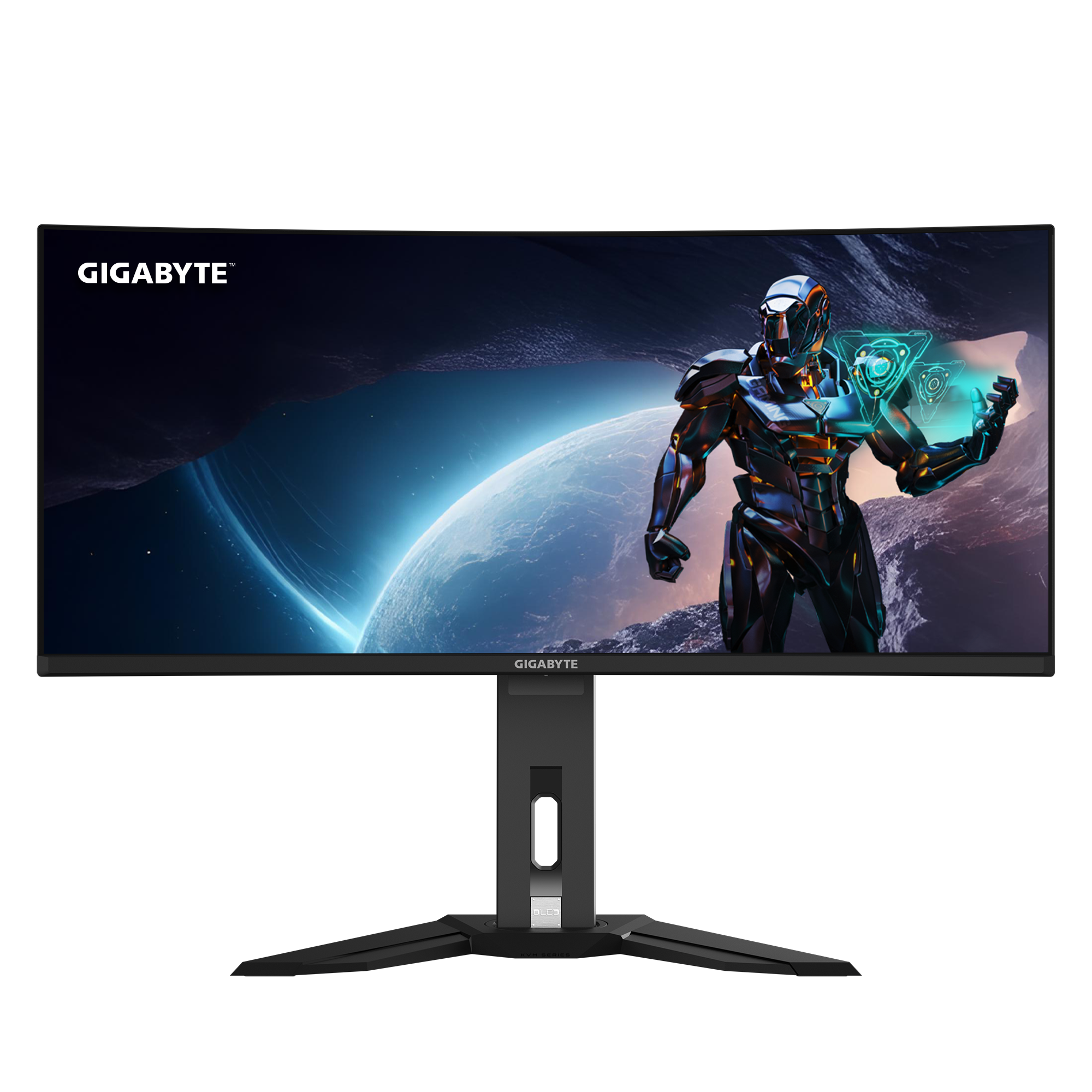 GIGABYTE MO34WQC2 34” OLED WQHD Curved Gaming Monitor - 3440x1440(WQHD), 240Hz, 0.03ms, KVM, 250 cd/m2, FreeSync Premium Pro, DisplayHDR True Black 400, HDMI 2.1, Displayport 1.4, 86.4 cm (34"), 3440 x 1440 pixels, Wide Quad HD, OLED, 0.03 ms, Black