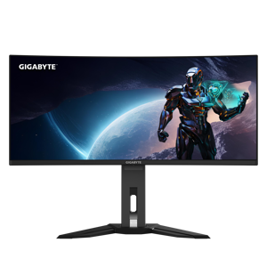 GIGABYTE MO34WQC2 34” OLED WQHD Curved Gaming Monitor - 3440x1440(WQHD), 240Hz, 0.03ms, KVM, 250 cd/m2, FreeSync Premium Pro, DisplayHDR True Black 400, HDMI 2.1, Displayport 1.4, 86.4 cm (34"), 3440 x 1440 pixels, Wide Quad HD, OLED, 0.03 ms, Black