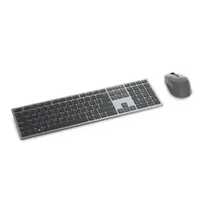 DELL KM7321W, pilno dydžio (100%), RF belaidis + "Bluetooth", QWERTY, pilka, titano spalvos, pelė pridedama
