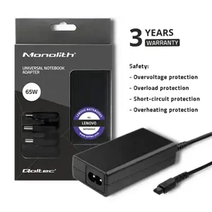 QOLTEC 51761 Power adapter Qoltec designed for Lenovo   65W   4 plugs