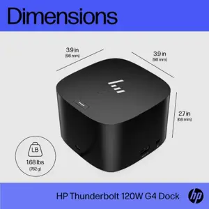 "HP Thunderbolt 120W G4" nešiojamojo kompiuterio dokas (LT)