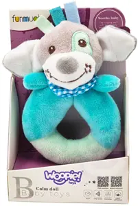 WOOPIE Rattle pliušiniai apkabinimai kūdikiams - Šuo