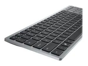 DELL KB740, pilno dydžio (100%), RF belaidis + "Bluetooth", žirklinis klavišų jungiklis, QWERTY, pilka, juoda