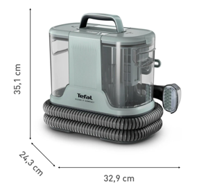 TEFAL Carpet and Upholstery Cleaner | IZ3020F0 Clean it Compact | Corded operating | Washing function | 400 W | Operating radius 5.65 m | 220-240 V | Eucalyptus