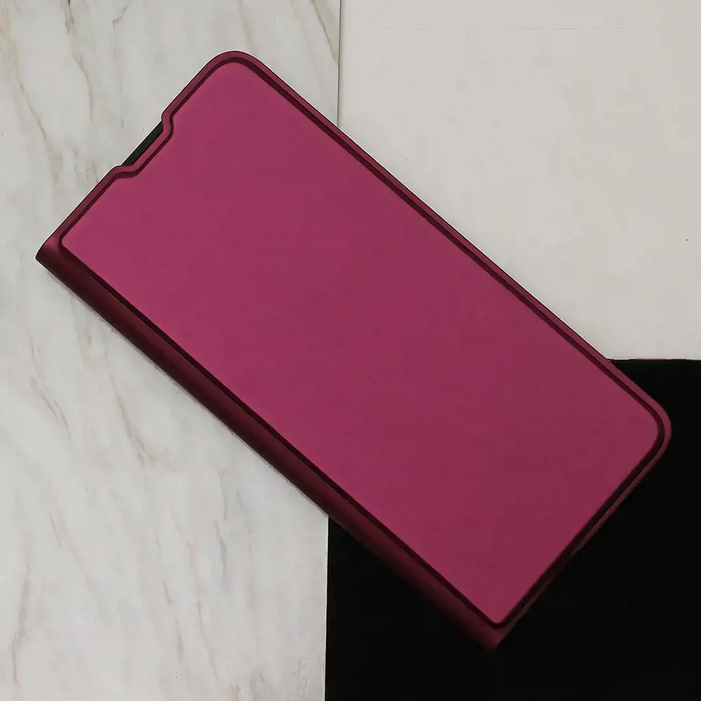 Išmanusis minkštas dėklas Motorola Moto G53 burgundy