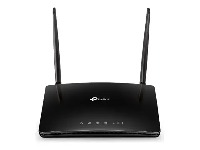 TP-Link 300 Mbps belaidis N 4G LTE maršrutizatorius, "Wi-Fi 4" (802.11n), vienos juostos (2,4 GHz), Ethernet LAN, 3G, juodas, stalinis maršrutizatorius
