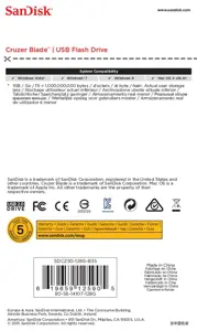 SanDisk Cruzer Blade 128GB; EAN: 619659125905