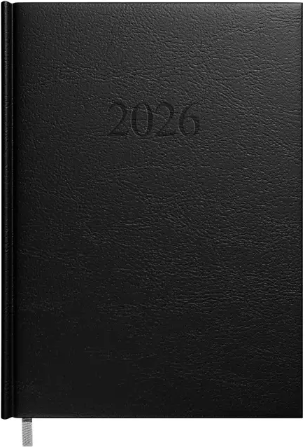 Kalendorius MANAGER Day 2026, A5, PU, juoda