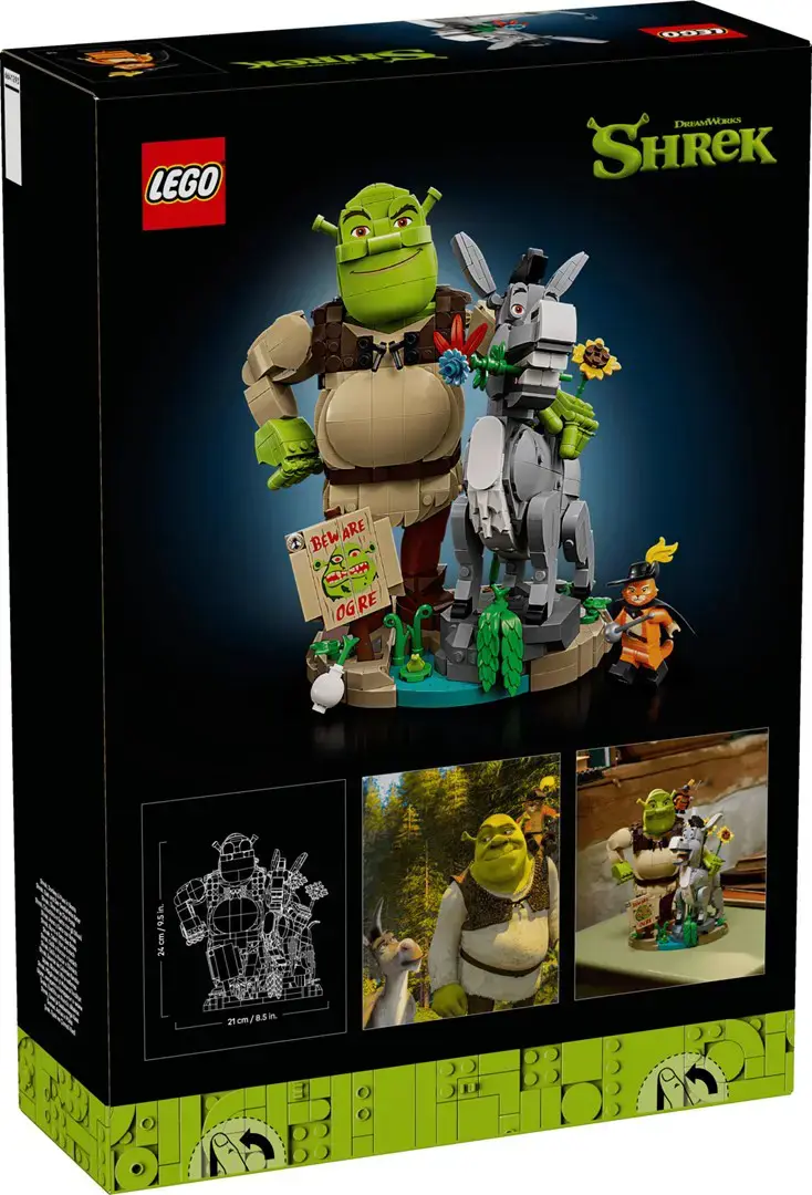 LEGO ICONS 72423 Shrek, Donkey and Puss in Boots