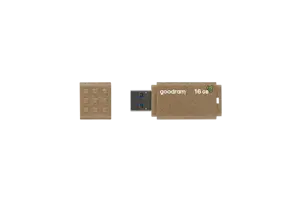 "Goodram UME3 Eco Friendly", 16 GB, A tipo USB, 3.2 Gen 1 (3.1 Gen 1), 60 MB/s, dangtelis, rudos spalvos
