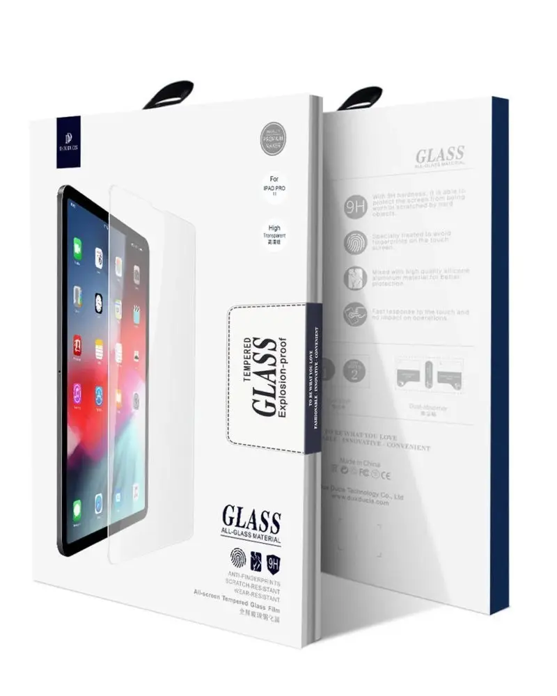 "Dux Ducis All Tempered Glass" itin tvirtas viso ekrano grūdintas stiklas "iPad Air 2020" / "iPad Air 2022" / "iPad Pro 11 '' 2021" skaidrus
