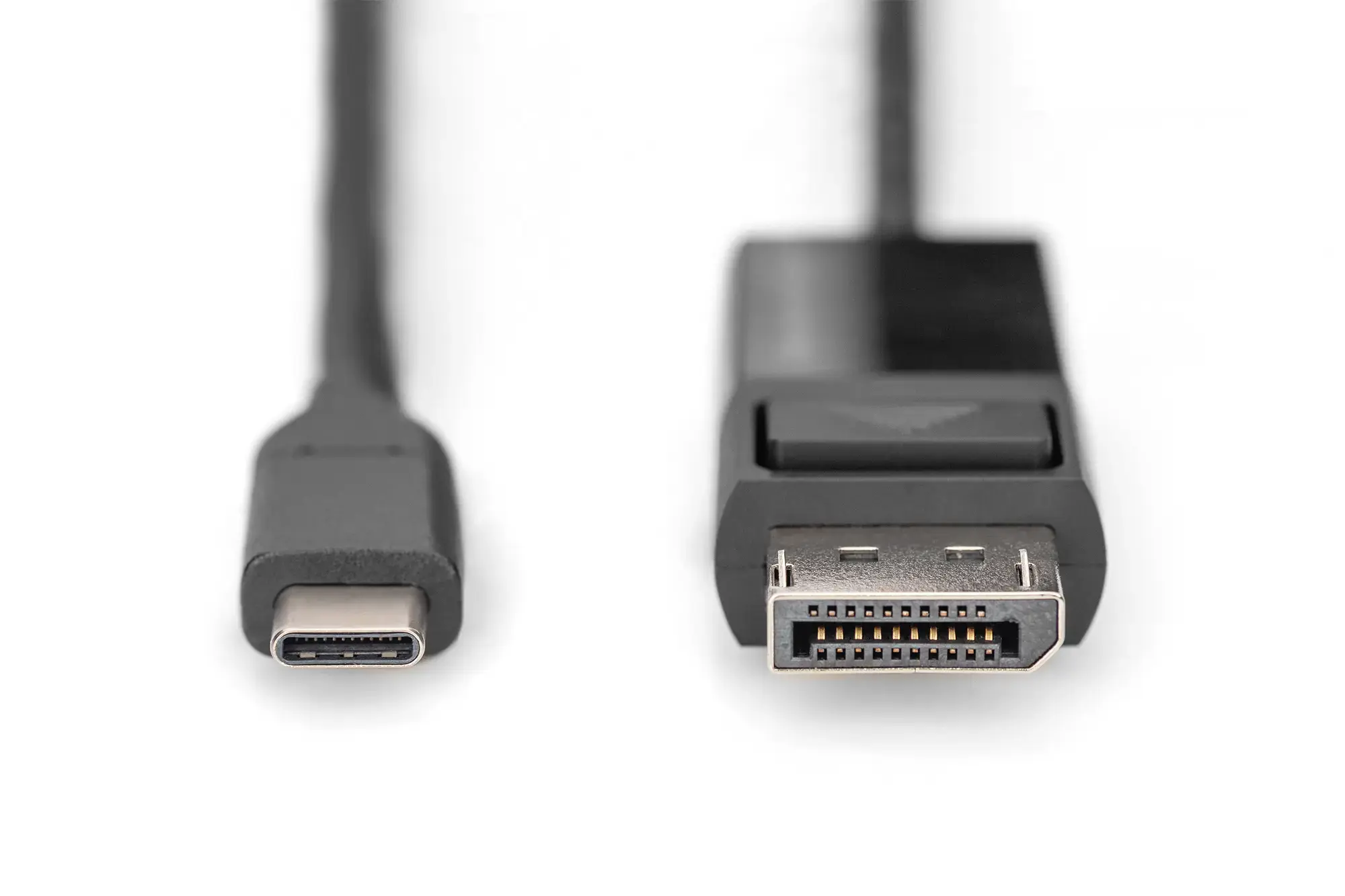 DIGITUS USB Type-C į DisplayPort dvikryptis maks. skiriamoji geba 8K 30Hz ilgis 2 m Juoda