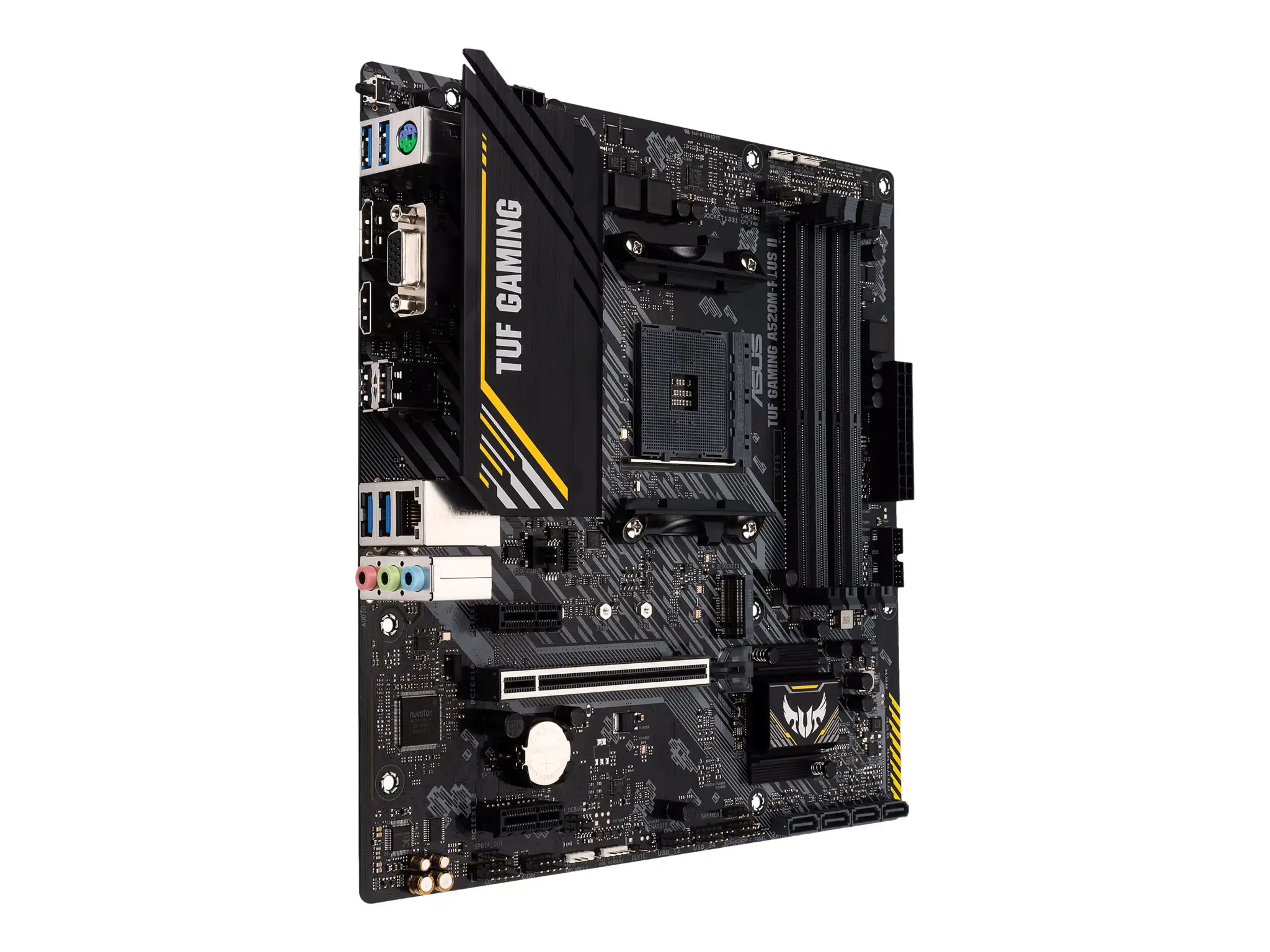 ASUS TUF GAMING A520M-PLUS II, AMD, "Socket AM4", "AMD Ryzen™ 3", "AMD Ryzen™ 5", "AMD Ryzen™ 7", 3 kartos "AMD Ryzen™ 9", 5 kartos "AMD Ryzen 9", "Socket AM4", DDR4-SDRAM, 128 GB