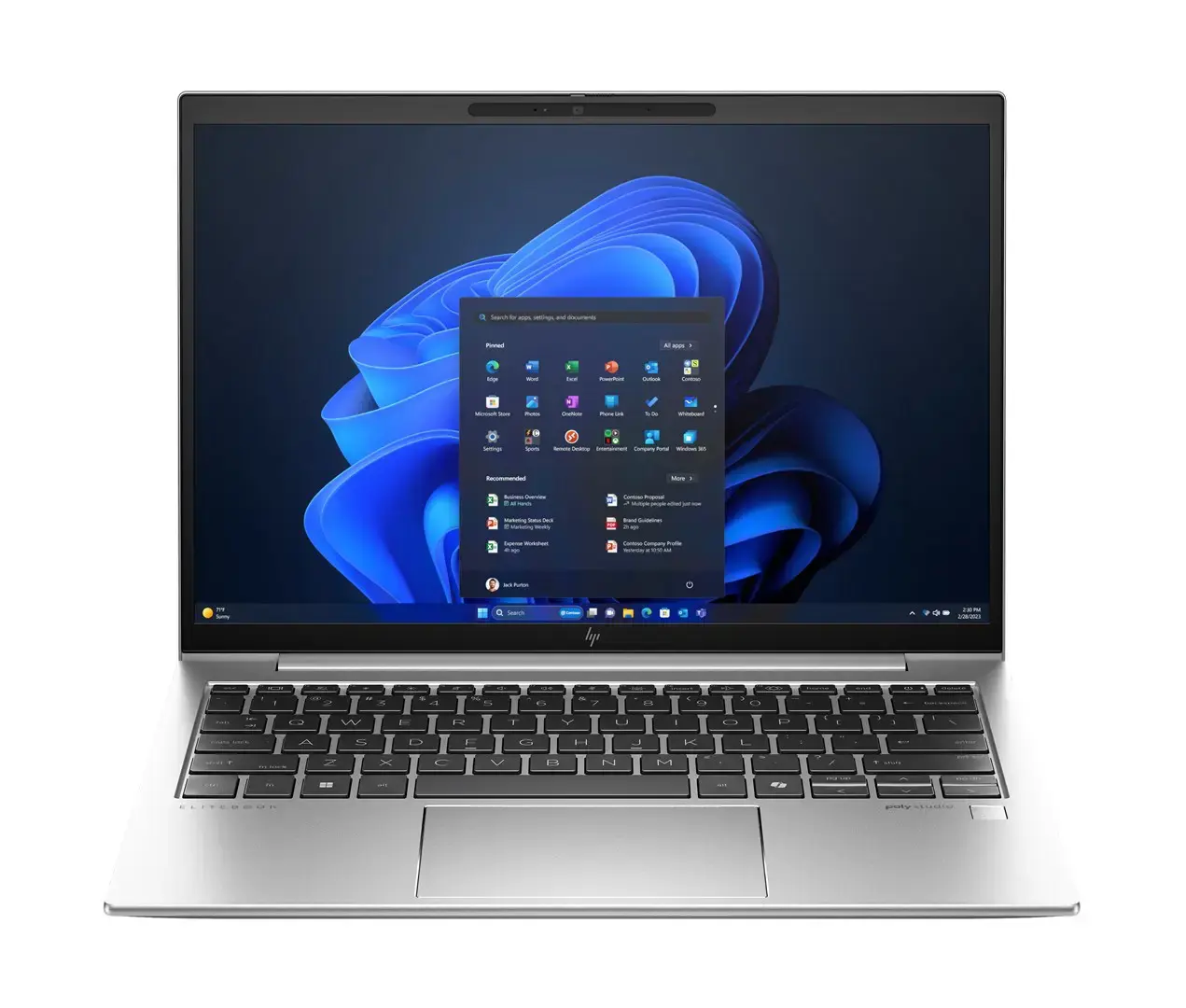 HP EliteBook 830 G11 Intel Core Ultra 5 135U Laptop 33.8 cm (13.3") WUXGA 16 GB LPDDR5x-SDRAM 512 GB SSD Wi-Fi 6E (802.11ax) Windows 11 Pro AI PC Silver