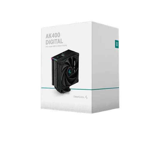 "DeepCool AK400 DIGITAL", Oro aušintuvas, 12 cm, 68,99 cfm, juodas