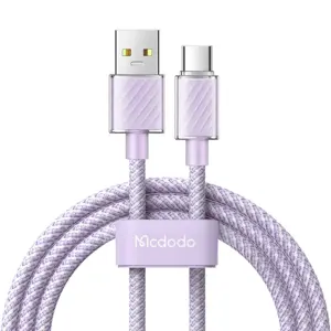 USB-A į USB-C laidas Mcdodo CA-3655, 100 W, 2 m (violetinės spalvos)