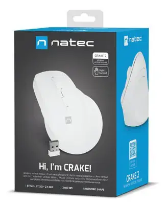 NATEC Crake 2 mouse Universal Right-hand RF Wireless + Bluetooth Optical 2400 DPI