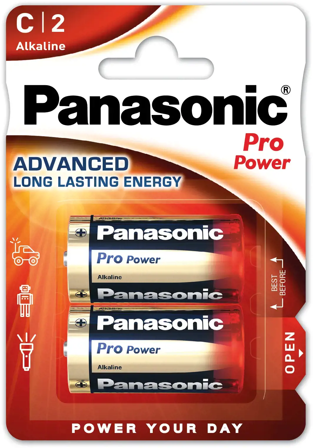 Panasonic alkaline battery R14 Pro Power - 2 pcs blister