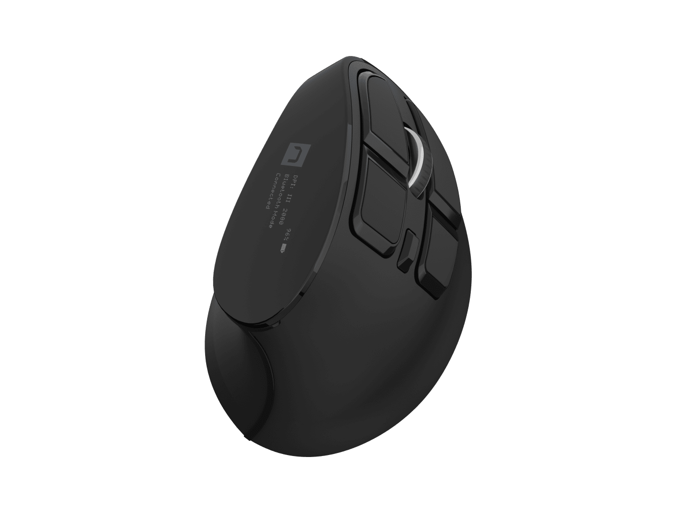 Natec | Vertical Mouse | Euphonie Pro | Wireless | Bluetooth, 2.4GHz | Black