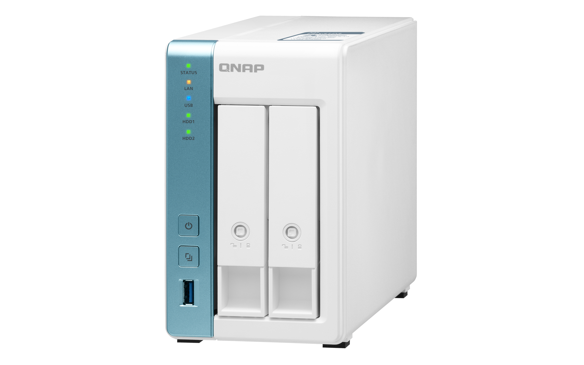 QNAP TS-233 2 lizdų ARM 2,0 GHz keturių branduolių 2xSATA 6 Gb/s 2 GB RAM įmontuota 1xGbE 1xUSB3.2 Gen1 ir 2xUSB2.0