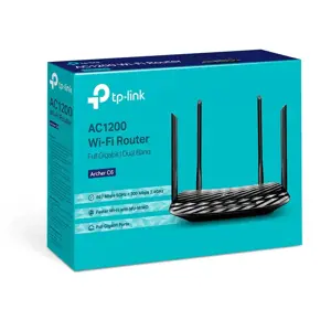 Belaidis maršrutizatorius|TP-LINK|Belaidis maršrutizatorius|1200 Mbps|Wi-Fi 5|1 WAN|4x10/100/1000M|Antenų skaičius 4|ARCHERC6V4