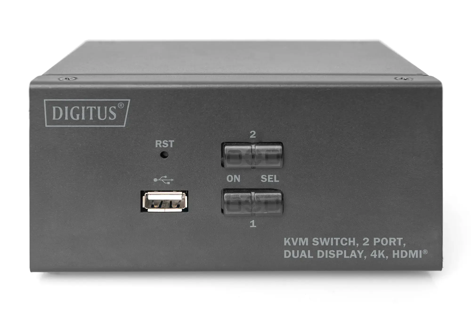 DIGITUS KVM perjungiklis 2x2 HDMI 2 prievadai su dviem ekranais 4K/30Hz FreeSync