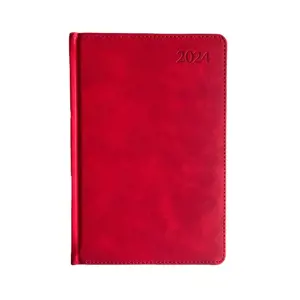 Kalendorius PREMIER PLUS  2024, PU, A5, raudona