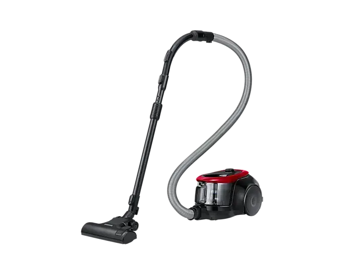 Samsung VC07M2110SR, 700 W, Bagless, 1.5 L, 80 dB, Black, Red