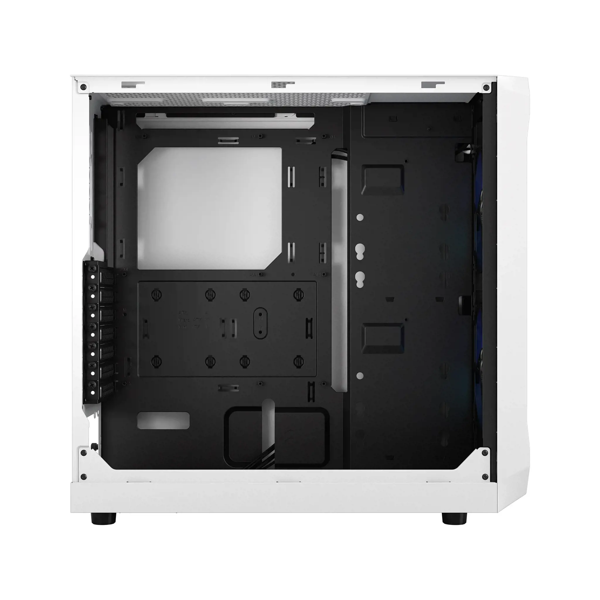 Fractal Design Focus 2 RGB White TG Clear Tint, Midi Tower, maitinimo šaltinis pridedamas Ne