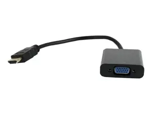 GEMBIRD A-HDMI-VGA-04 Gembird adapteris HDMI-A(M) ->VGA (F), su kabeliu, juodas
