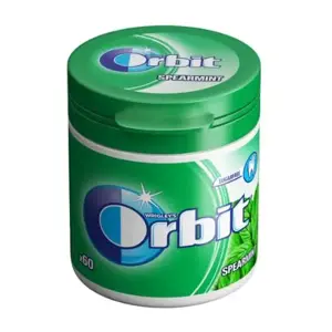 Kramtomoji guma ORBIT Spearmint Canister, 84 g