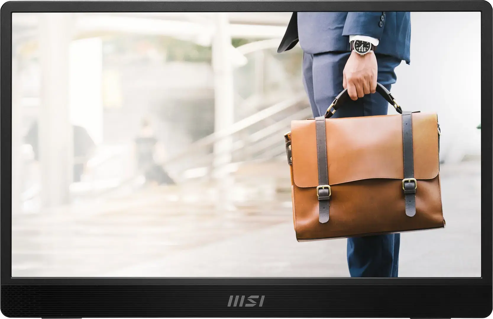 LCD Monitor MSI PRO MP161 E2U 15.6" Business Panel IPS 1920x1080 16:9 60Hz Matte Speakers Tilt Colour Black PROMP161E2U