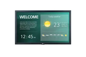 LG 22SM3G-B Skaitmeninės reklamos ekranas 54,6 cm (21,5') IPS "Wi-Fi" 250 cd/m² "Full HD" juodas In…