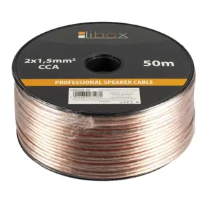 "LIBOX" GARSIAKALBIŲ KABELIS LB0008-50 2X1,5 MM (50 M)