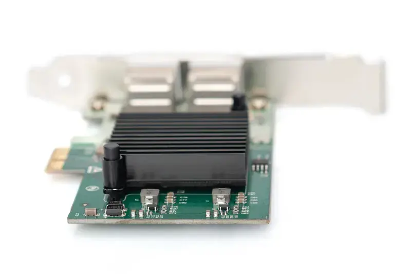 DIGITUS DN-10132 Gigabit Ethernet PCI Express kortelė 2 prievadų 32 bitų žemo profilio laikiklis "Intel" mikroschemų rinkinys