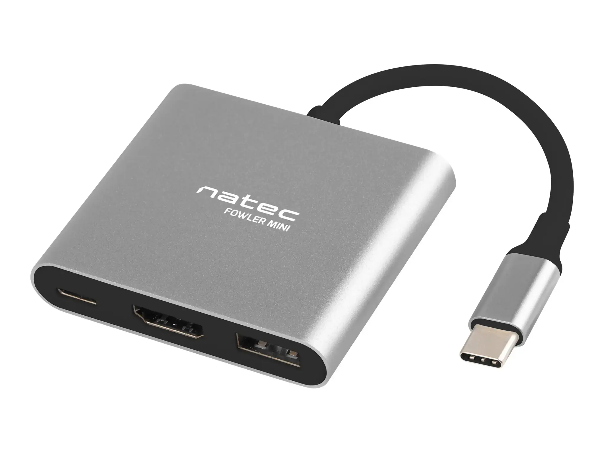 NATEC kelių prievadų Fowler USB-C pd. USB 3.0. HDMI 4K