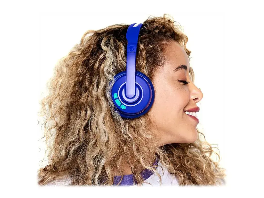 "Skullcandy" belaidės ausinės Cassette Wireless/Wired, On-Ear, mikrofonas, 3,5 mm, "Bluetooth", mėlynos spalvos