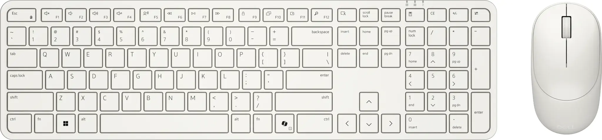 DELL PRO 5 KEYBOARD AND MOUSE - KM526 (US) (LIGHT ASH)