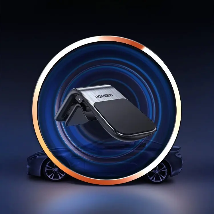 Ugreen 80712B, Mobile phone/Smartphone, Passive holder, Car, Aluminium, Black
