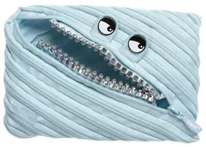 Penalas-pieštukinė ZIPIT Grillz Monster Jumbo Pouch, ZTMJ-GR4, šviesiai mėlynos spalvos