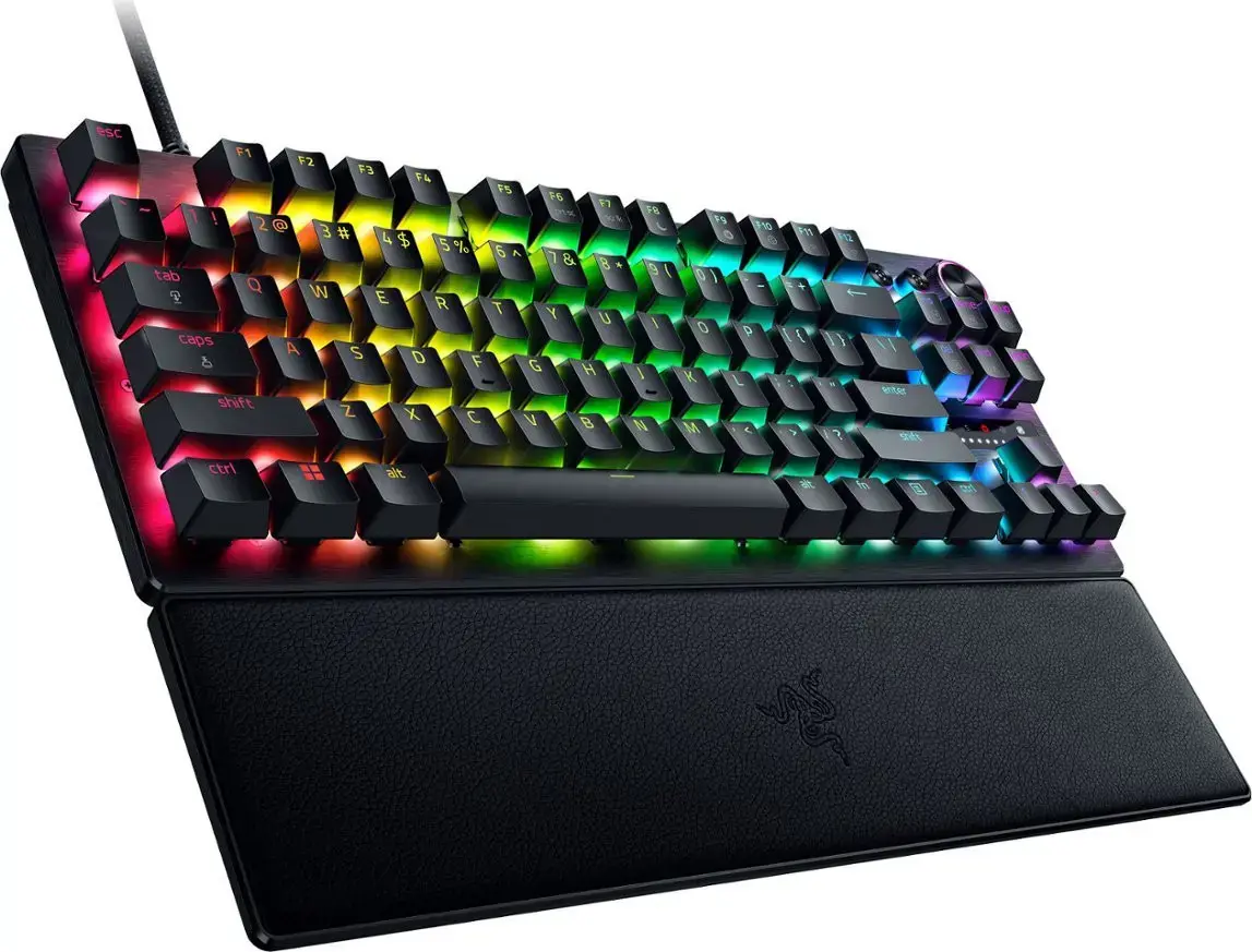 "Razer" žaidimų klaviatūra "Huntsman V3 Pro Tenkeyless Wired Nordic Analog Optical" juoda