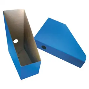 Dėklas vertikalus SMLT, 115x245x300mm, mėlynas, kartoninis, ekologiškas  1003-003