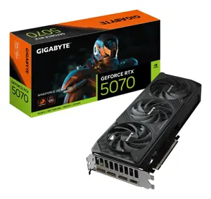 Vaizdo plokštė GIGABYTE GeForce RTX 5070 12 GB, GDDR7, GV-N5070WF3OC-12GD