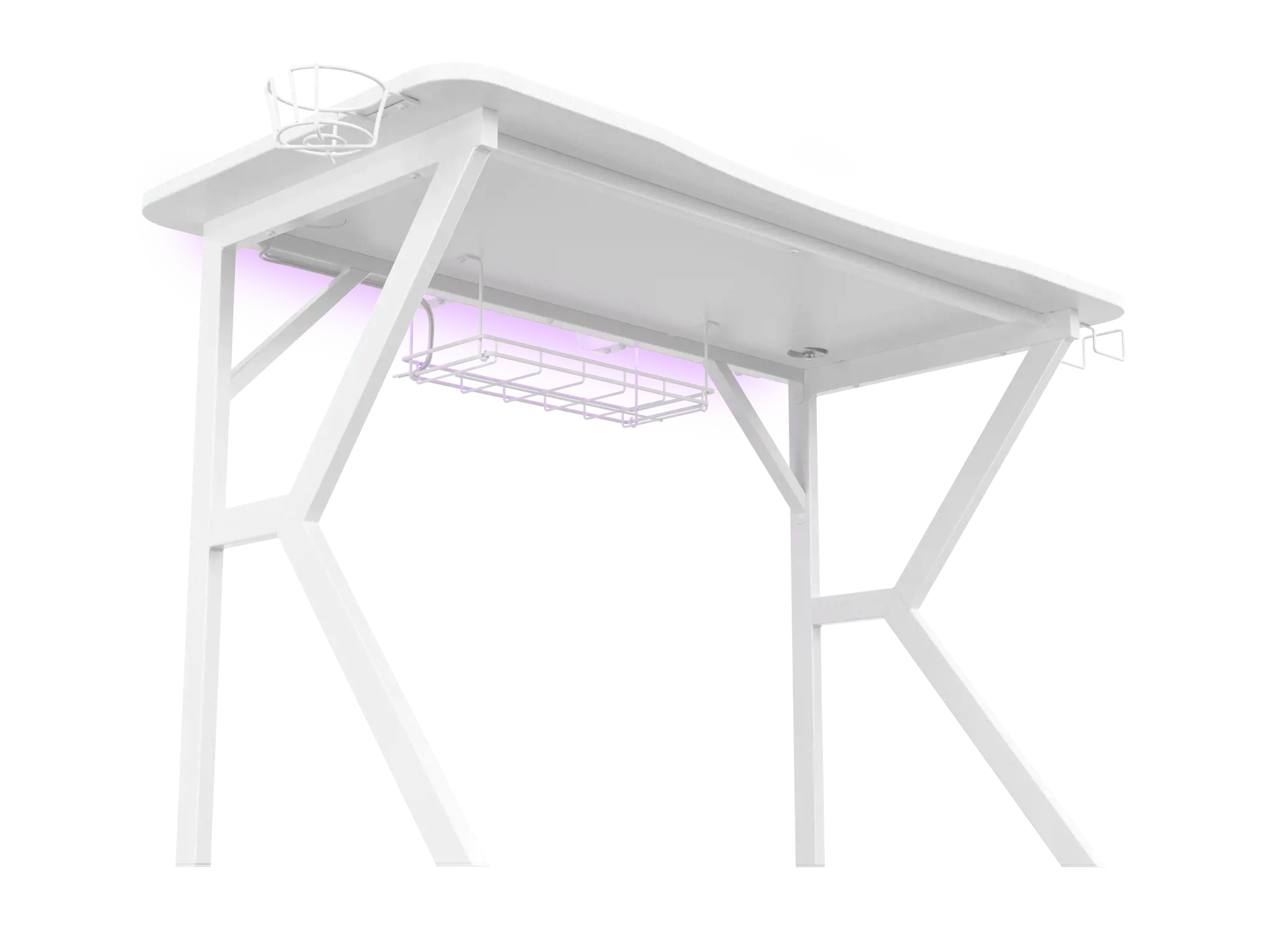 Žaidimų stalas Genesis Holm 320 RGB, Balta