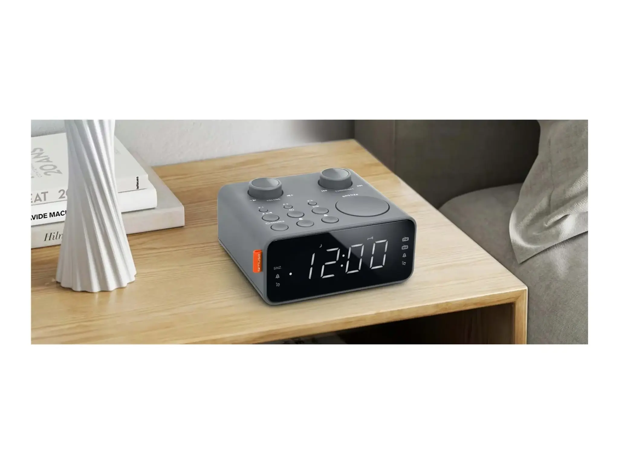 Muse Dual Alarm Clock Radio | M-17 LG | Alarm function | AUX in