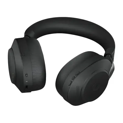 "Jabra Evolve2 85 - Link380a MS Stereo, juoda, laidinis ir belaidis ryšys, biuras / skambučių centras, 20 - 20000 Hz, 286 g, ausinės, juoda