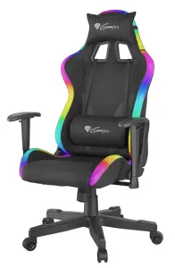 NATEC Genesis žaidimų kėdė Trit 600 RGB juoda