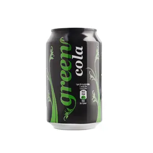 Gazuotas gaivusis gėrimas Green Cola 0.33l (skardinė) D